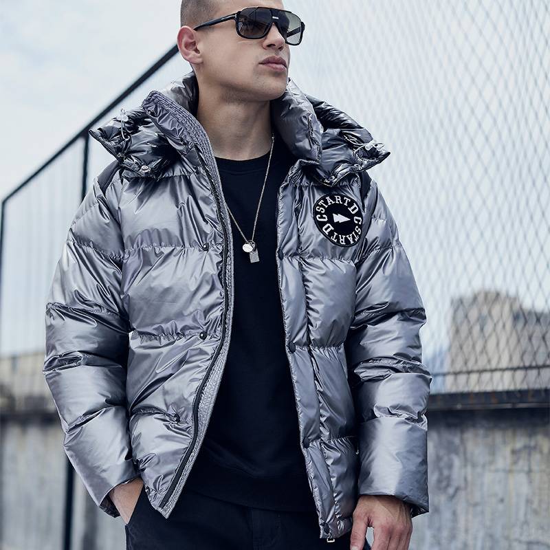 Men's Thickened Water-Resistant Hooded Puffer Jacket