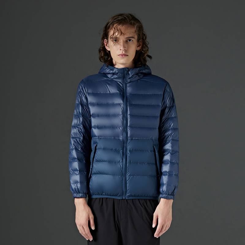 Men's Hooded Short Lightweight Down Jacket