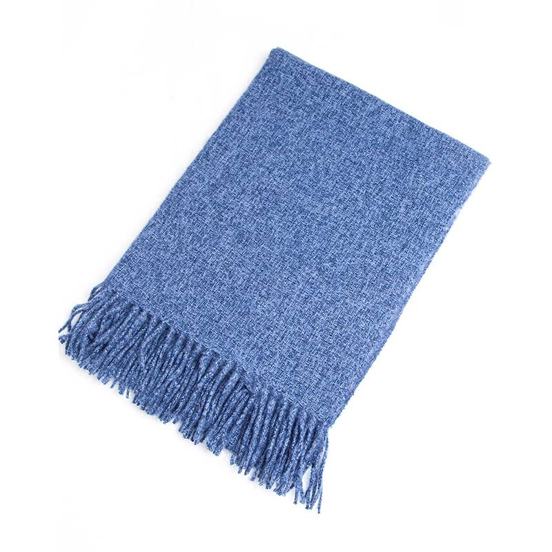 Women's Classic Solid  Fringed Hem Scarf
