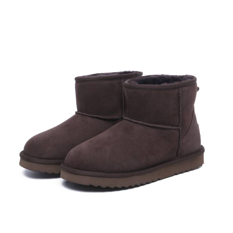 ROSIGE UGG Men's Winter Warm  100% Sheepskin Wool Lining Snow Boots