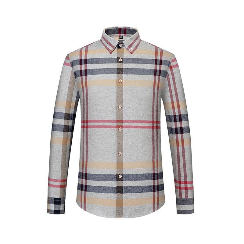 Men's Classic Thick Big Plaid 100% Cotton Shirt