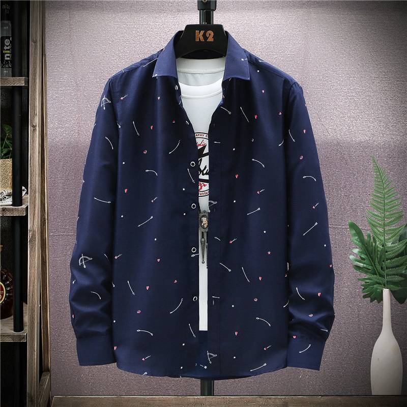 Men's casual printed shirt
