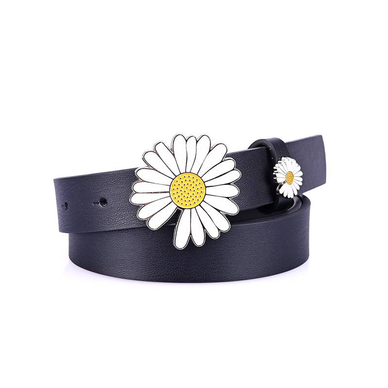 Women's PU Leather Daisy Pattern  Belt 2.3cm / 0.91inch Wide
