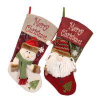 Christmas Three-Dimensional Santa Snowman Gift Socks Big Size