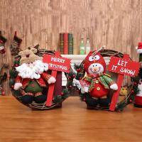 11.8x11.8 Inch Christmas Doll Garland Ornament Set Of 2