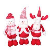 19.7 Inch Christmas Retractable Santa Claus Ornaments  