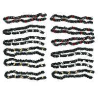 6.5ft/200cm Christmas decoration strip with 12 bows, Set of 12