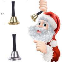 Christmas Santa Claus Rattles Set Of 2 Golden Or Silver