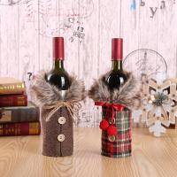 Christmas Decor Wine Bottle Cover Set Of 2