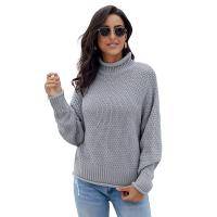 Women's Oversized Chunky Batwing Long Sleeve Turtleneck Sweater
