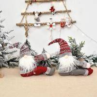 Christmas Forester Knitted Curtain Button Set Of 2