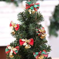 Christmas Tree Decoration Bow Bells Pendant Set Of 2