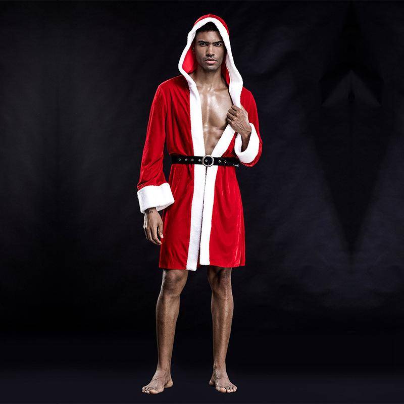 Christmas Themed Men's Sexy Cape Suit With Underwear