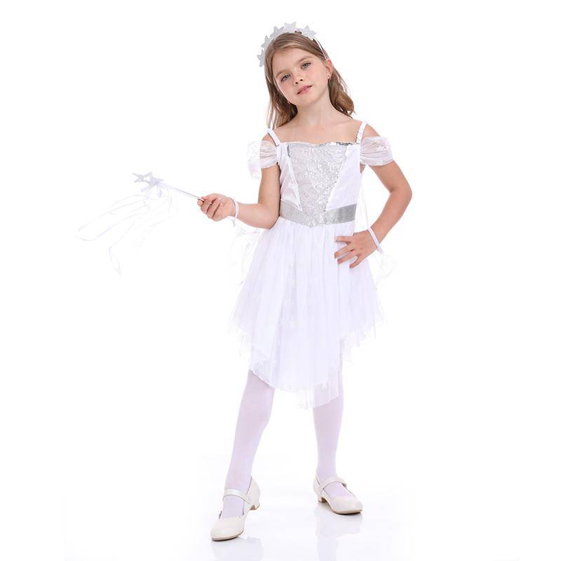 Girl's  Snow Queen Snow Elsa Dress 