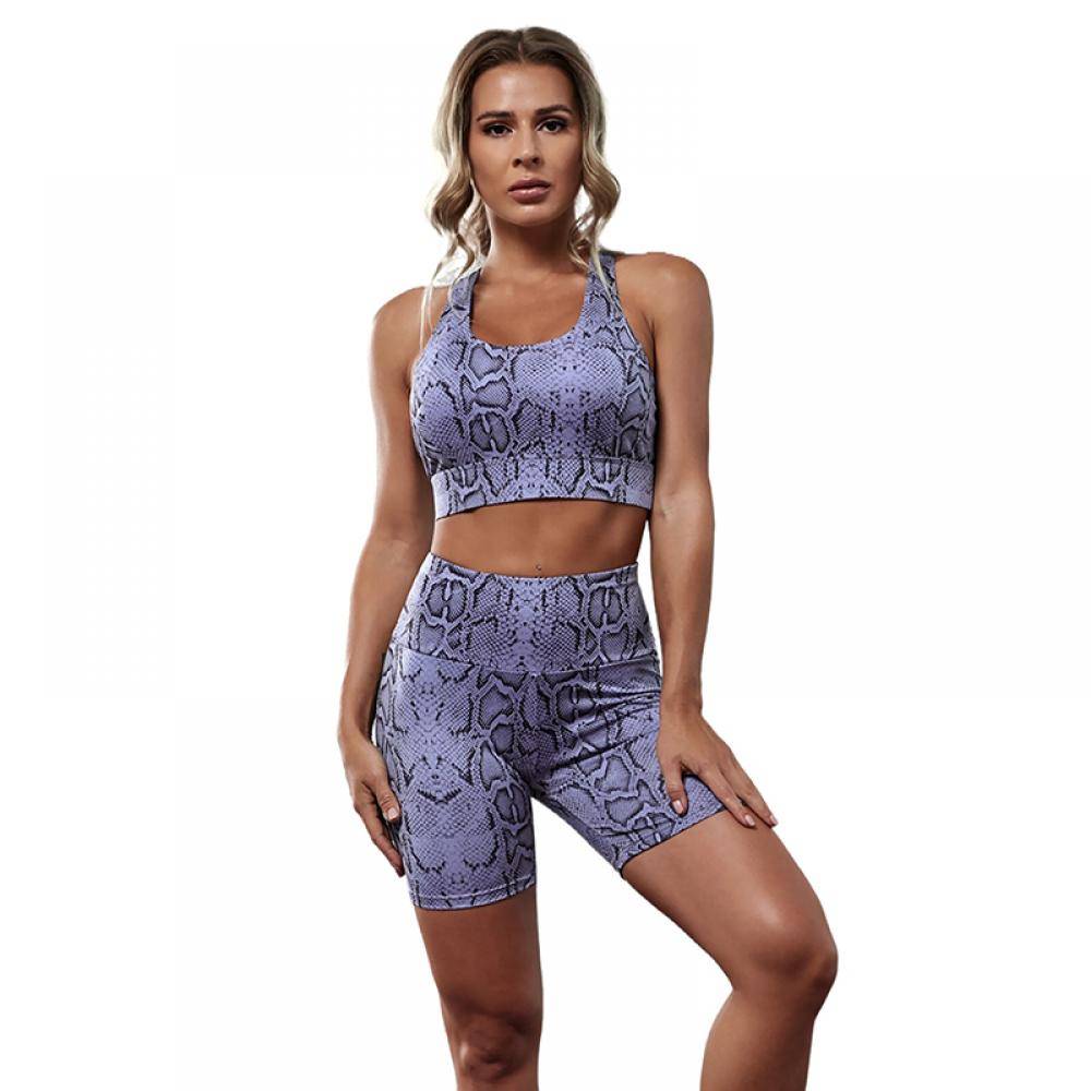 Women's Cobra Activewear Yoga Fitness Shorts Set