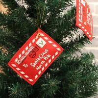 Christmas Tree Envelope Pendant Set Of 10