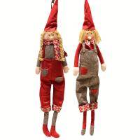 27.6 Inch Christmas Elf Doll Pendant Set Of 2