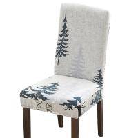 Dining Room Chair Slipcovers Set of 4 Or 6,  High  Spandex Printing Fabric Removable Washable  