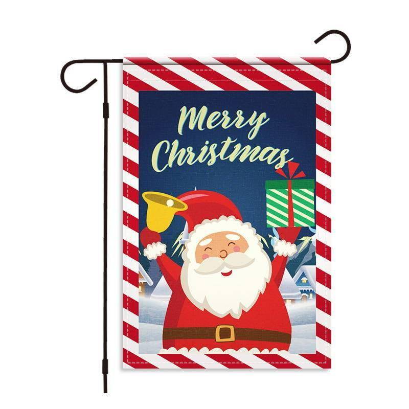 Christmas Garden Flag, 19.3x12.6 Inch Garden Decoration Set Of 2