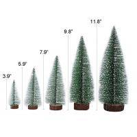 Christmas Mini Snow Pine Tree Set Of 4 & 5 