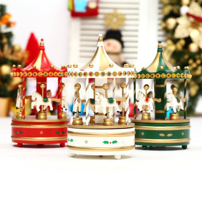 Merry-Go-Round Music Box Window Decoration
