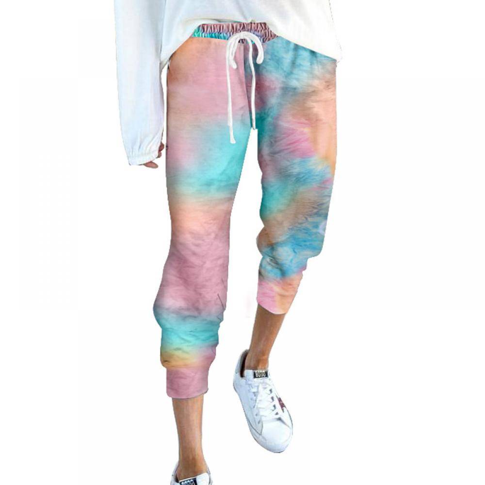 Women's Drawstring Tie Dye Legging