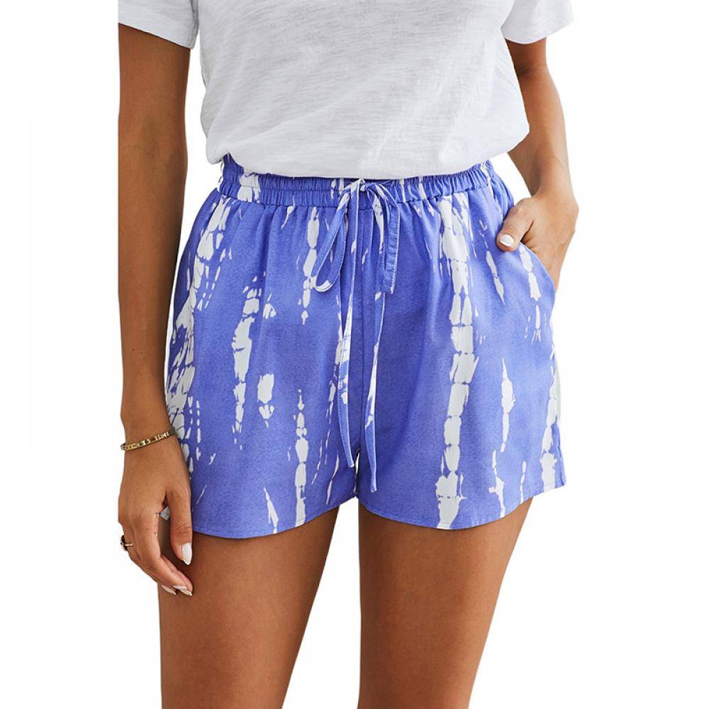 Women's Tie-Dye Casual  Drawstring Waistline Loose Shorts