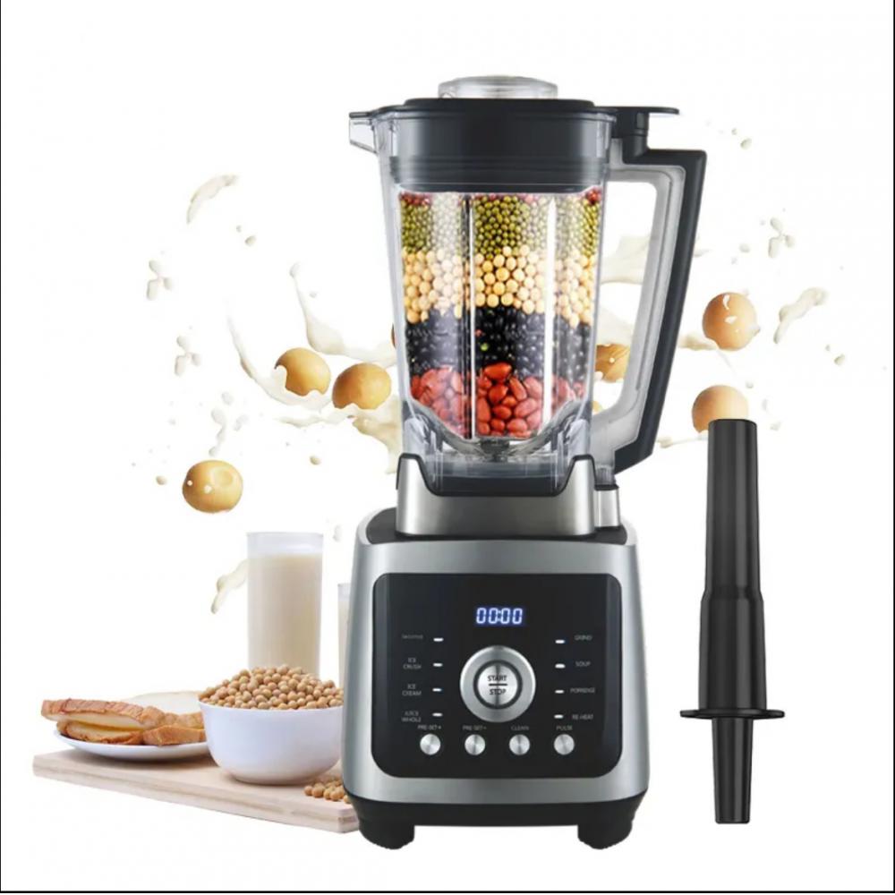 Wholesale Crest Electric Commercial Smoothie Blender and Mixer Blender Heavy Duty Silver High Speed 2L Blender with 3 Pl